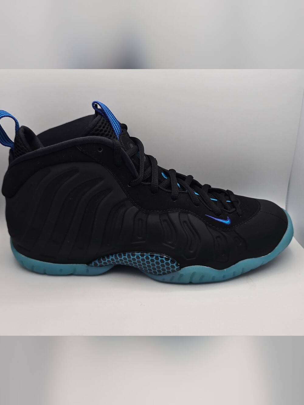 Nike Little Posite One QS Men’s Black/Blue High-Top Sneaker